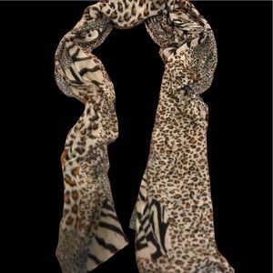 Animal print scarf